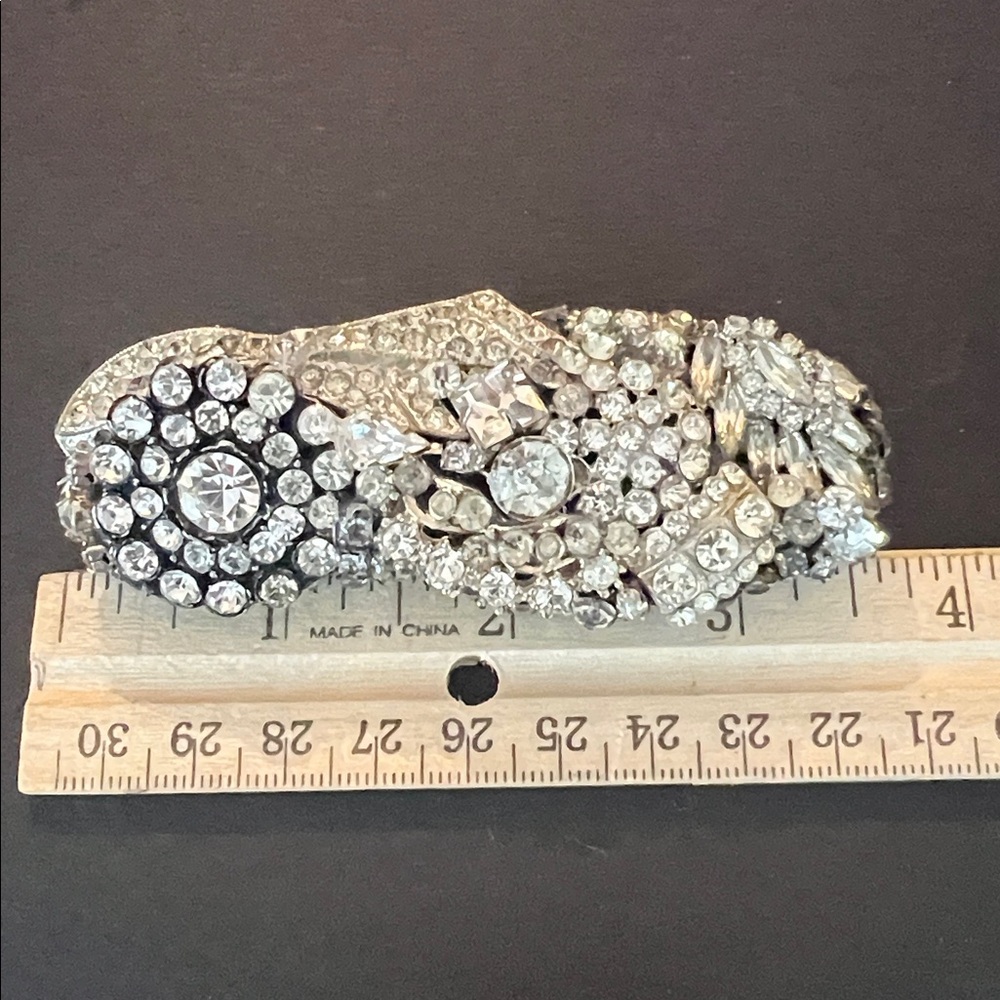 Handmade Rhinestone Collage Vintage Hair Clip - Picture 15 of 15